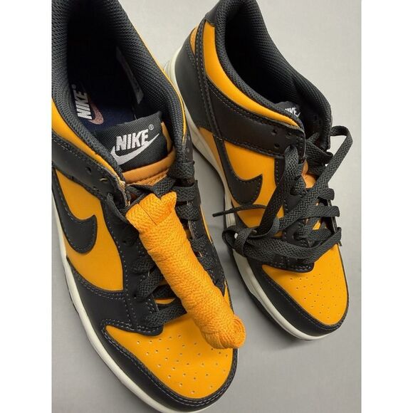 Nike Dunk Low Retro Leather Shoes - Sundial/ Black (HF5441-700). Sz 6.5Y NWT main image 9